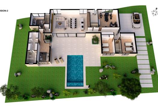 Obra Nueva - Villa - BAÑOS Y MENDIGO - Altaona golf and country village