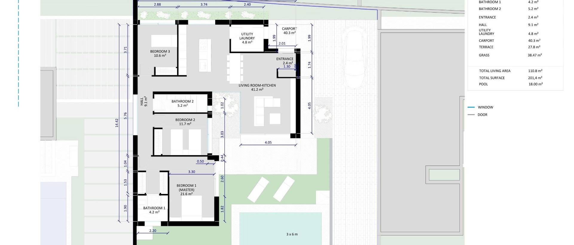 Obra Nueva - Villa - BAÑOS Y MENDIGO - Altaona golf and country village