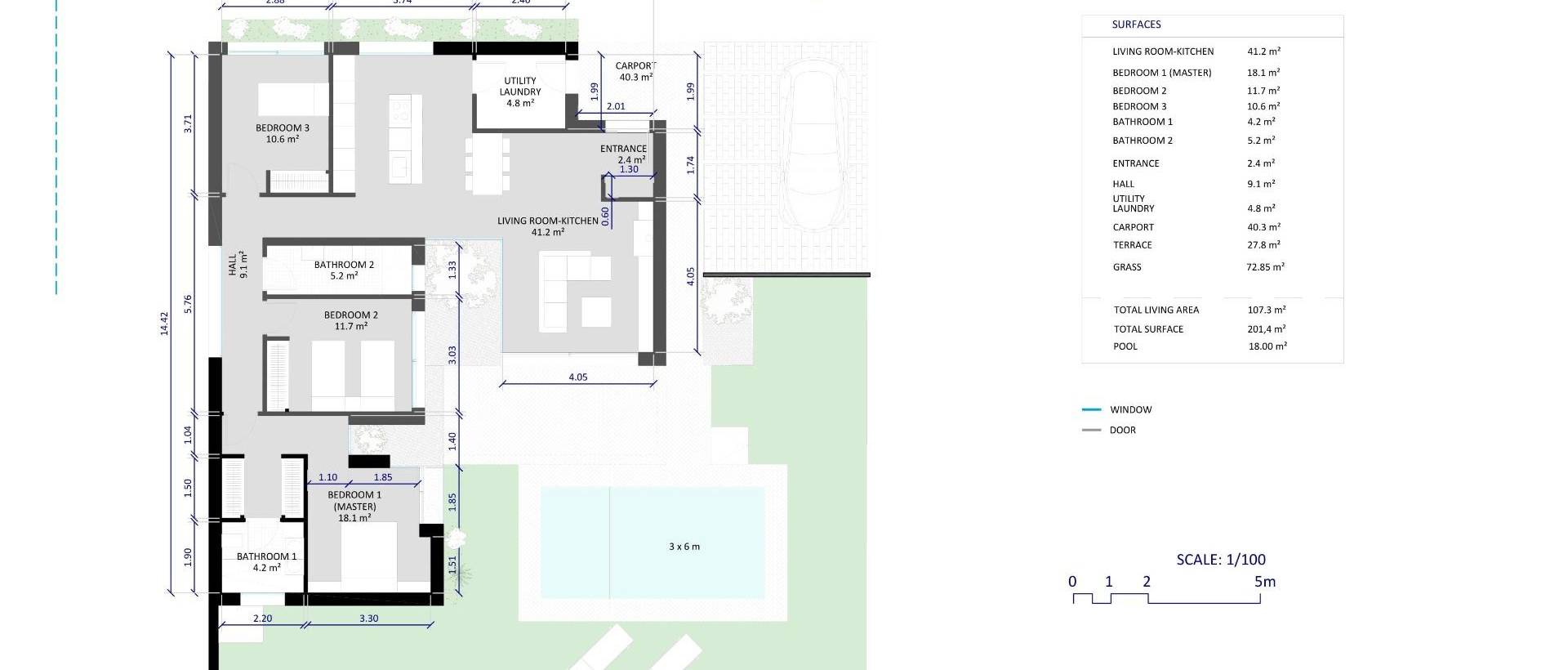 Obra Nueva - Villa - BAÑOS Y MENDIGO - Altaona golf and country village