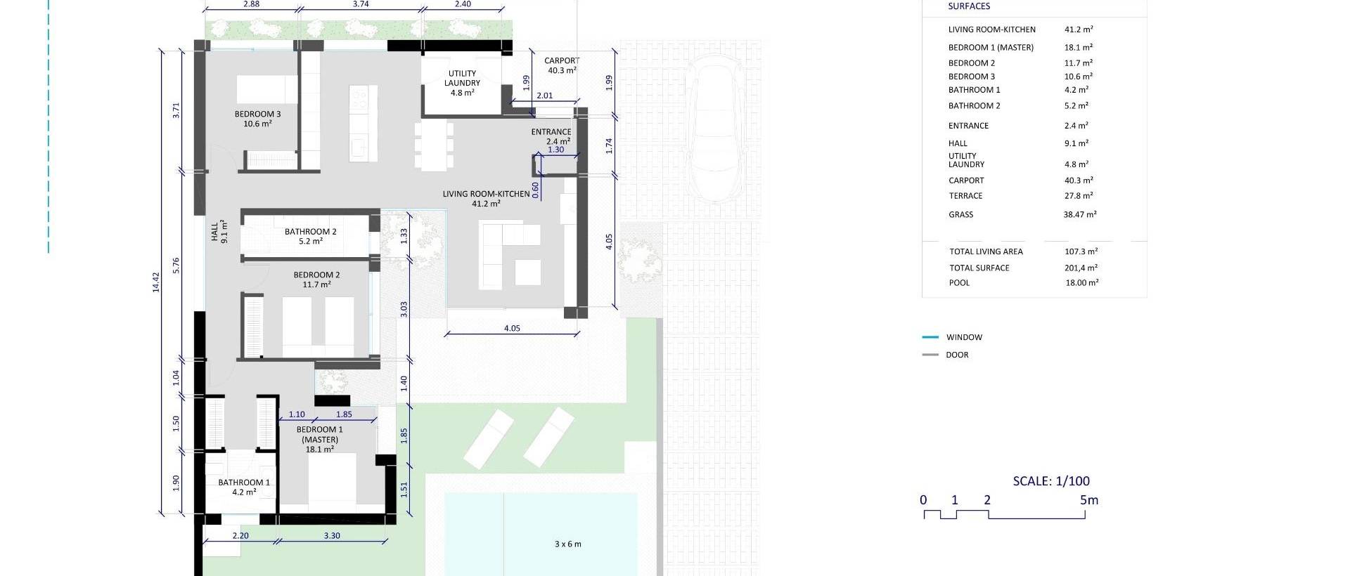 Obra Nueva - Villa - BAÑOS Y MENDIGO - Altaona golf and country village