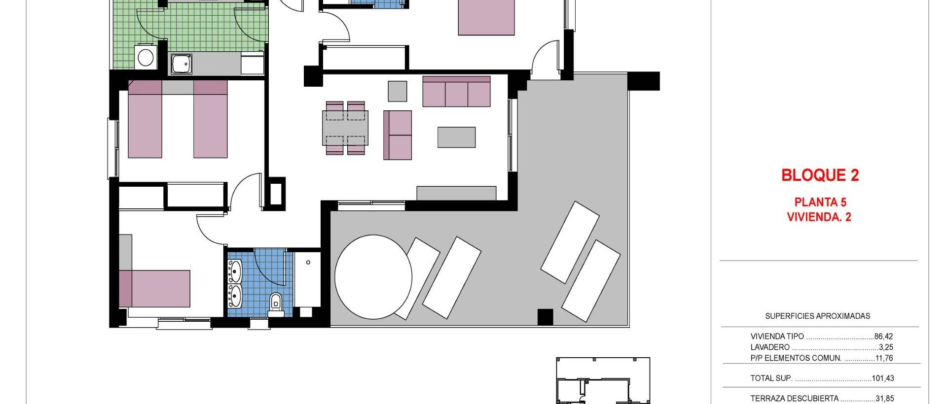 Obra Nueva - Apartmento - Pilar de la Horadada - Mil Palmeras