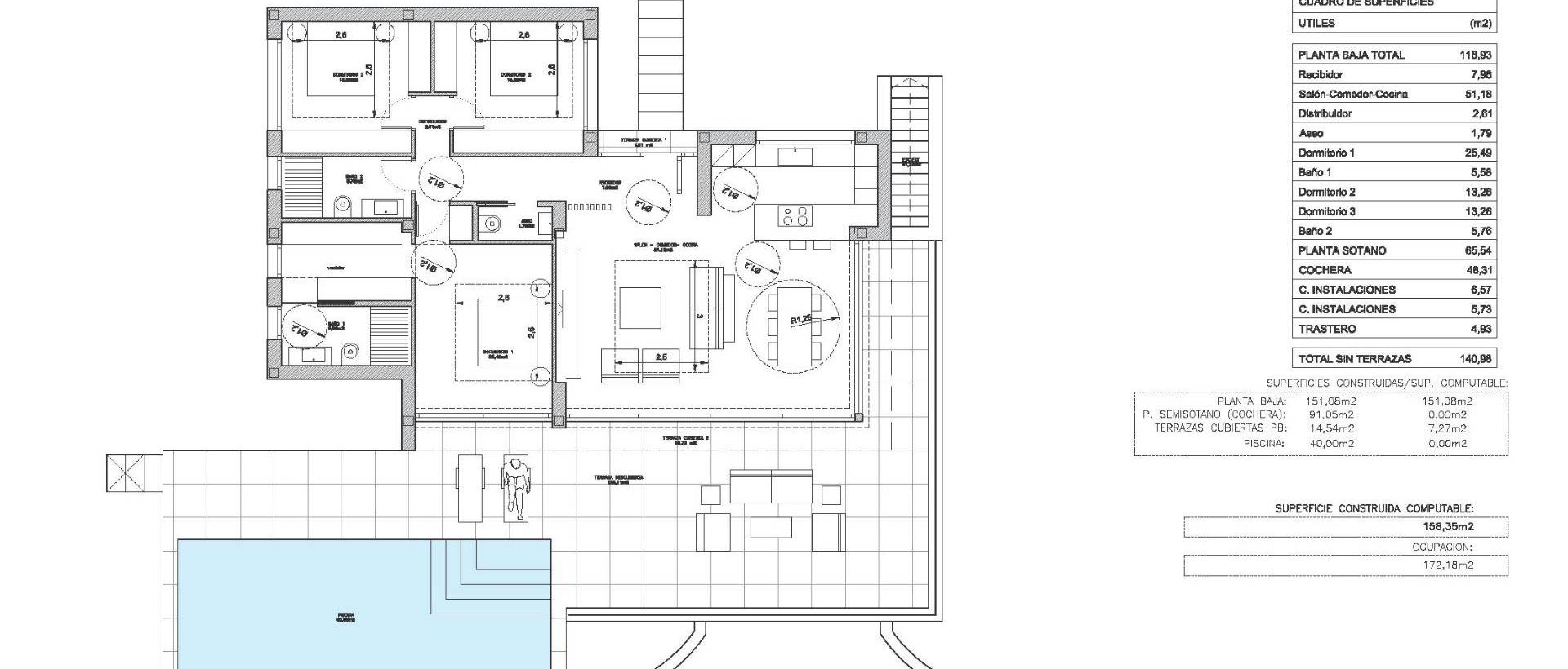 Obra Nueva - Villa - Orihuela - Las Colinas Golf