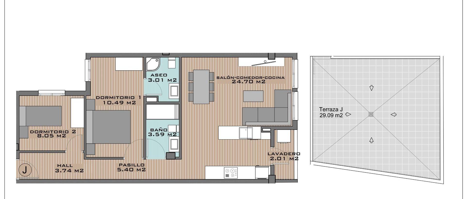 New - Apartment - Algorfa - Pueblo