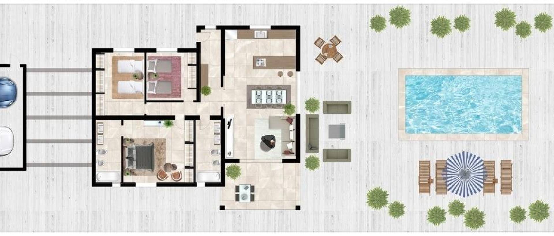 Obra Nueva - Villa / Chalet - Hondon de las Nieves - La Canalosa