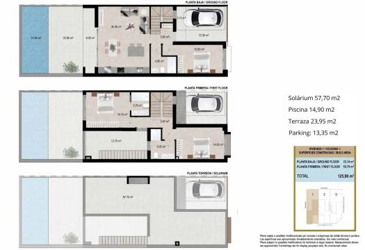 Obra Nueva - Adosado - San Javier - pueblo