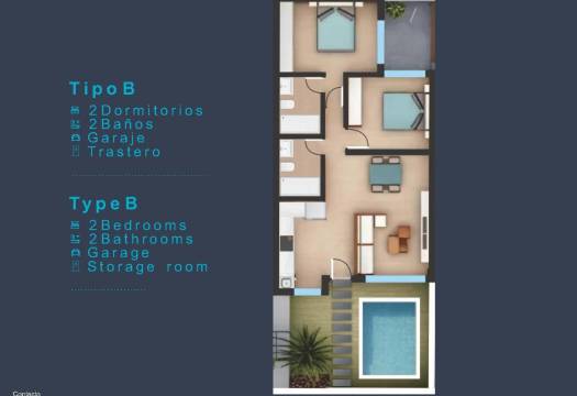 Obra Nueva - Ground Floor Bungalow - San Pedro del Pinatar - San Pedro de Pinatar