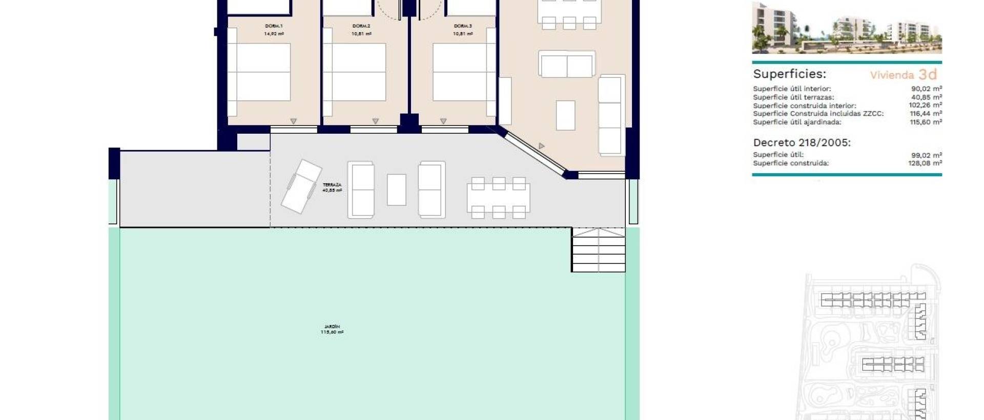 New - Ground floor apartment - Almerimar