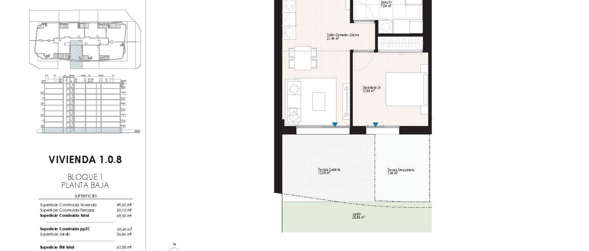 Obra Nueva - Ground floor apartment - Villajoyosa