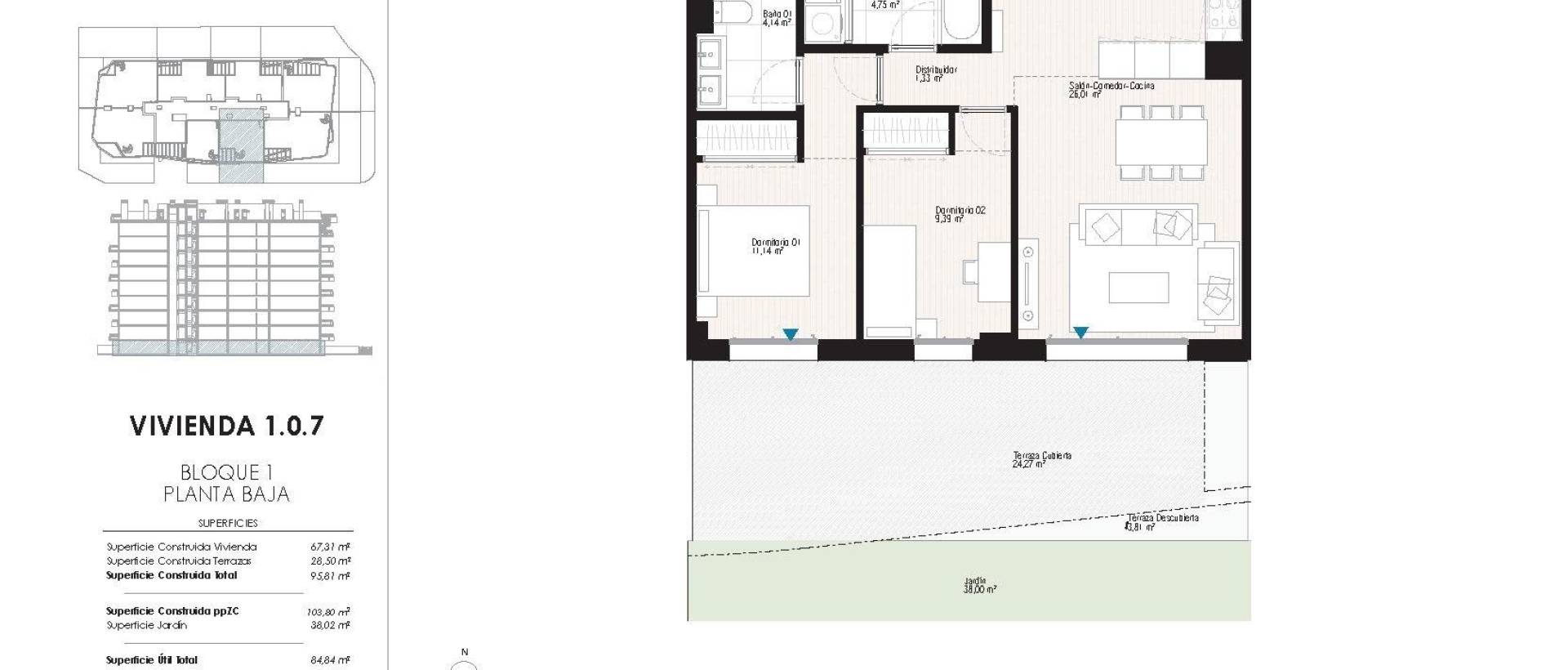 New - Ground floor apartment - Villajoyosa