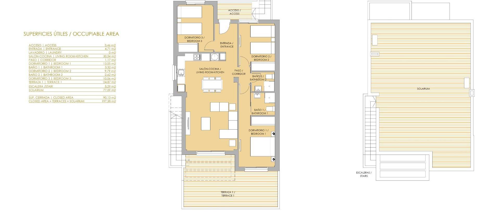 New - Top Floor Bungalow - Orihuela