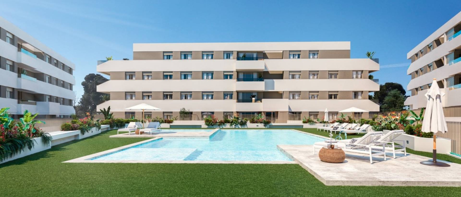 New - Ground floor apartment - San Juan Alicante