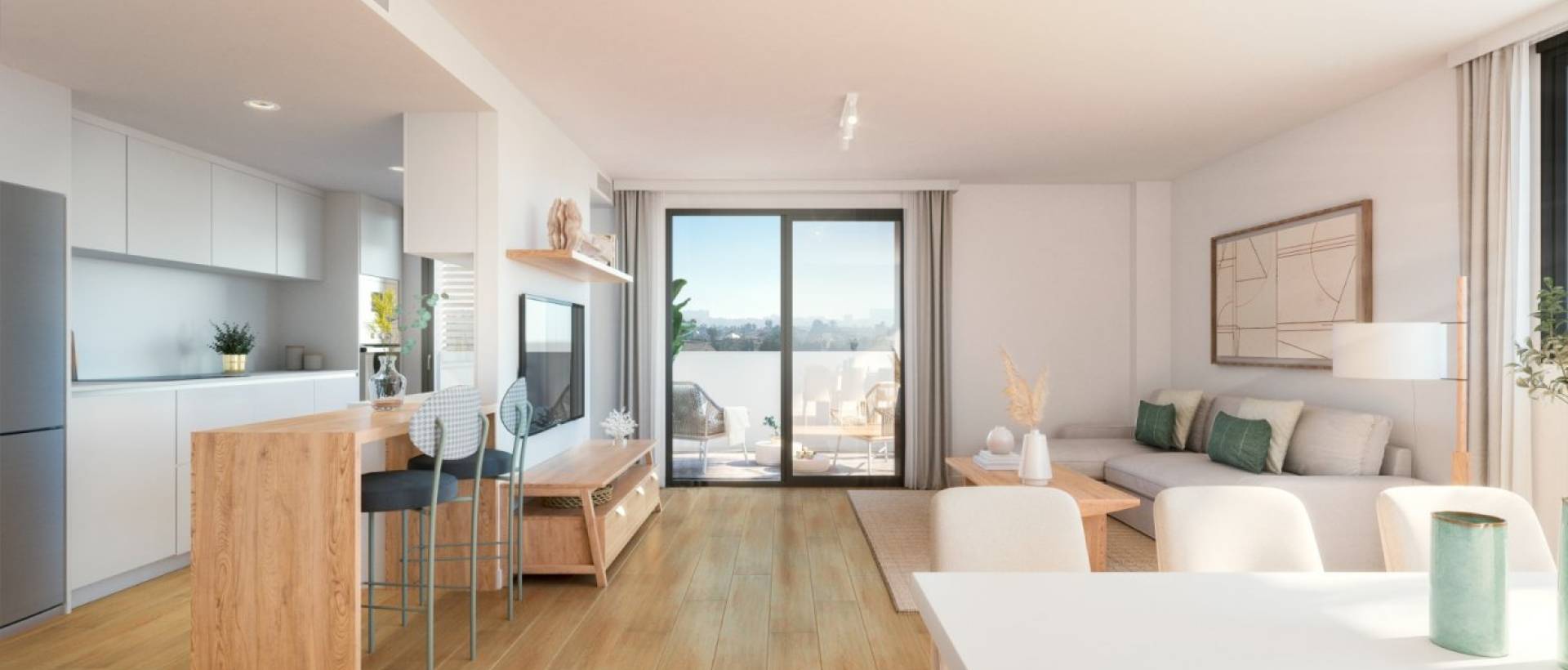 New - Ground floor apartment - San Juan Alicante