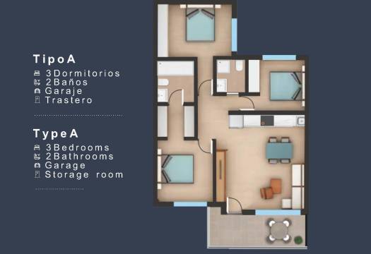 Obra Nueva - Top Floor Bungalow - San Pedro del Pinatar - Los Pinos