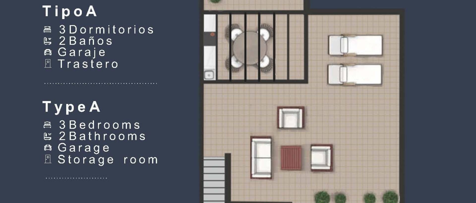 Obra Nueva - Top Floor Bungalow - San Pedro del Pinatar - Los Pinos