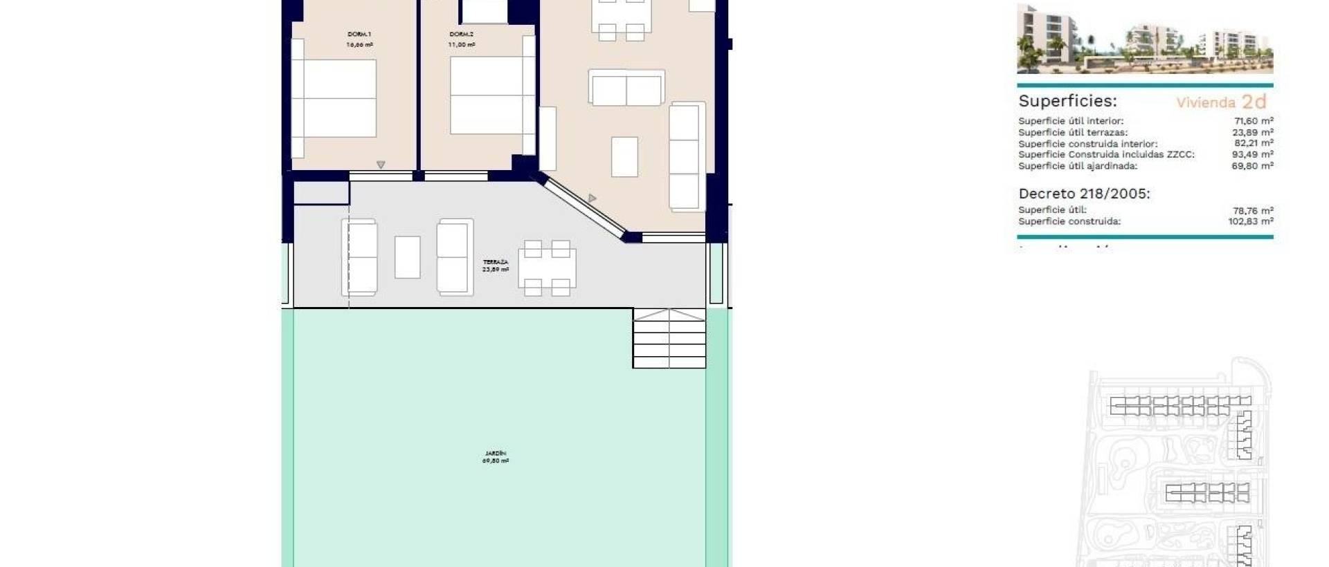 New - Ground floor apartment - Almerimar