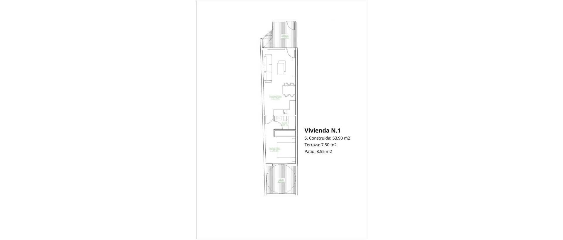 Obra Nueva - Ground Floor Bungalow - San Pedro del Pinatar - Los antolinos