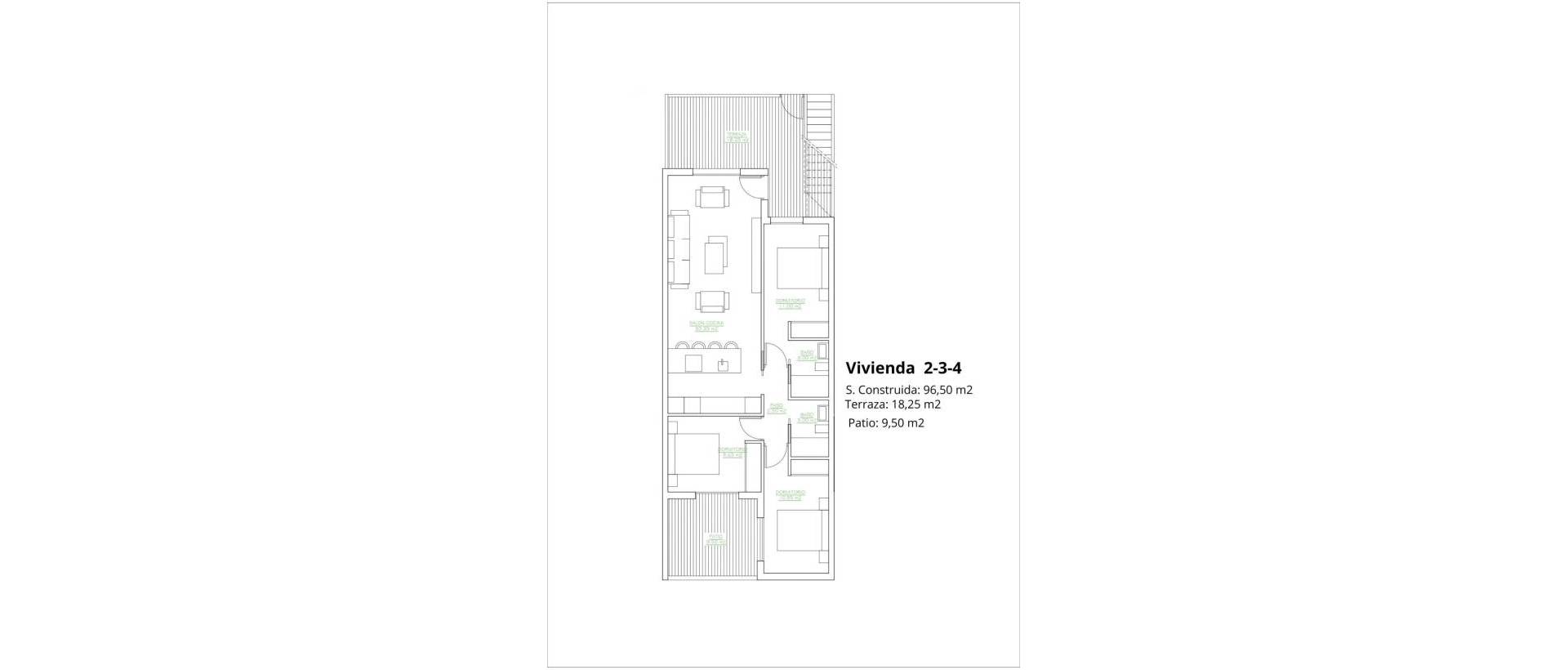 Obra Nueva - Ground Floor Bungalow - San Pedro del Pinatar - Los antolinos