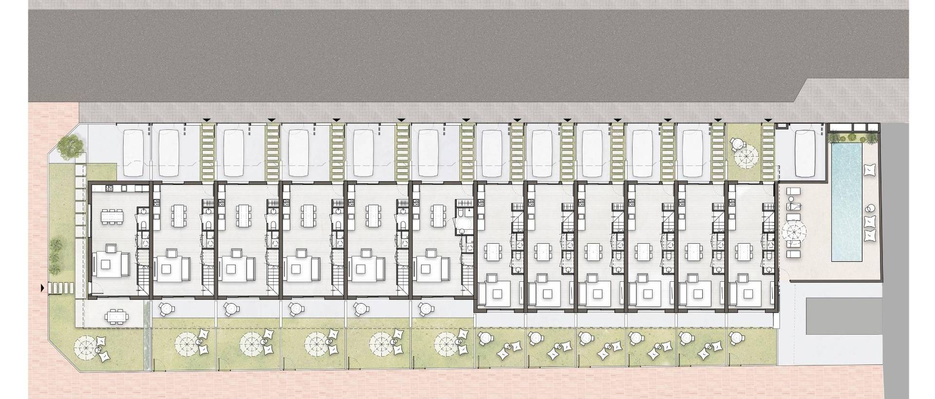 Obra Nueva - Semidetached - Pilar de la Horadada - pueblo