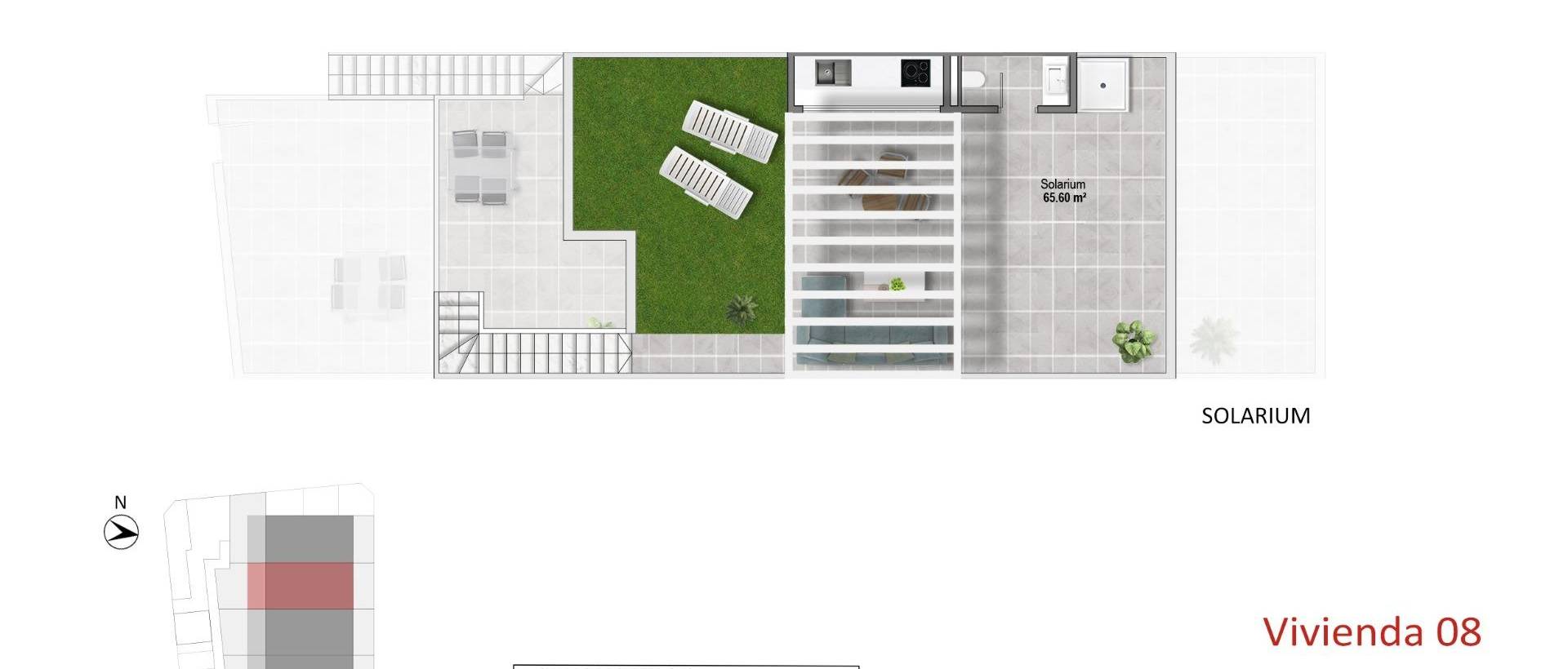 Obra Nueva - Top Floor Bungalow - Pilar de la Horadada - pueblo