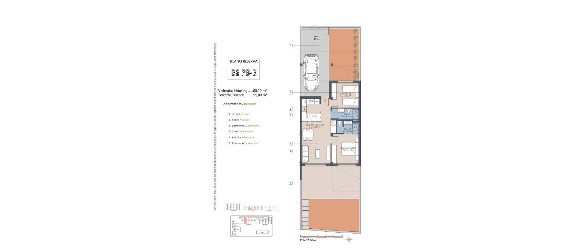 Obra Nueva - Ground Floor Bungalow - Los Alcázares - Serena Golf