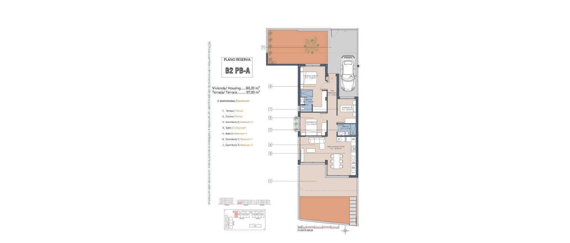 Obra Nueva - Ground Floor Bungalow - Los Alcázares - Serena Golf
