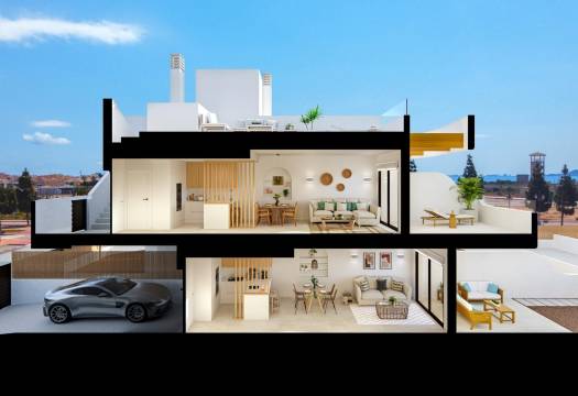 Obra Nueva - Ground floor apartment - Los Alcázares - Serena Golf