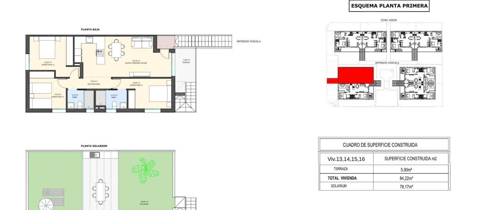 Obra Nueva - Top Floor Bungalow - Pilar de la Horadada - pueblo