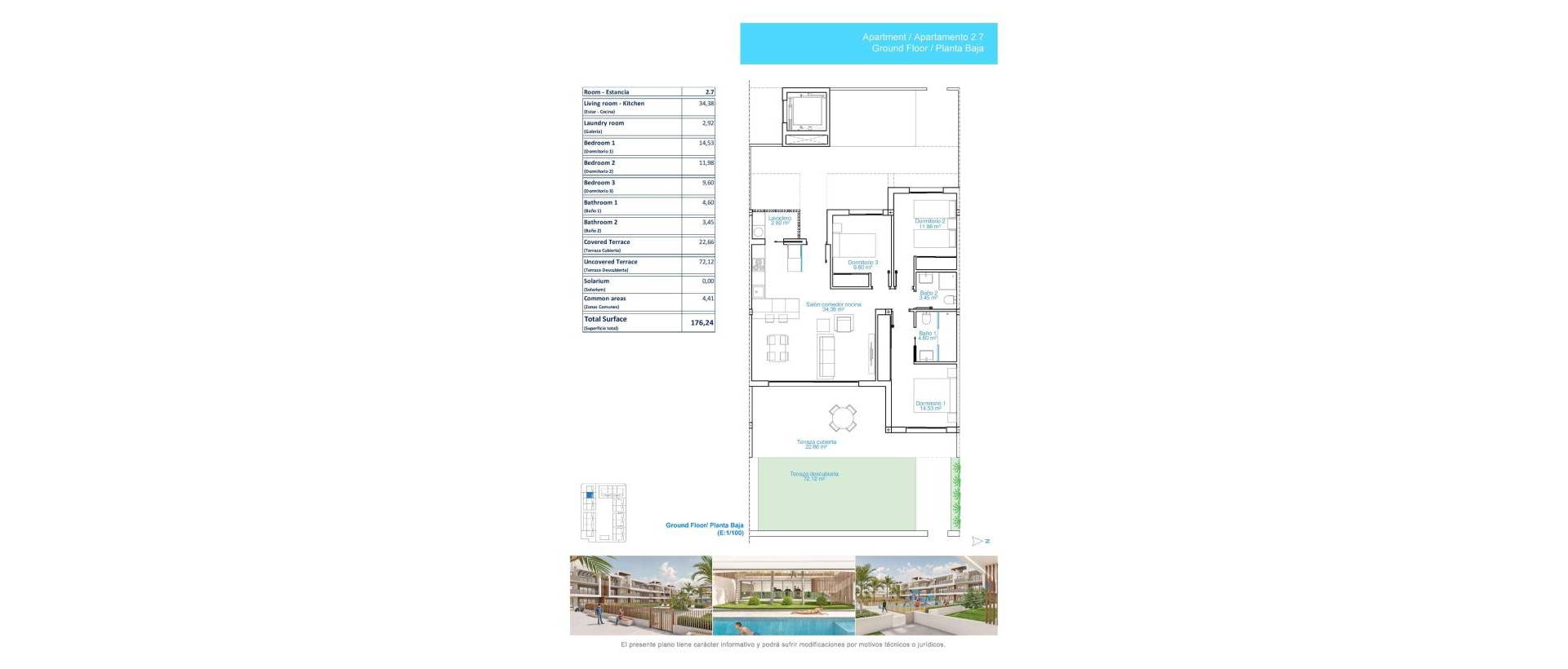 Obra Nueva - Ground floor apartment - Pilar de la Horadada - Playa de las Higuericas