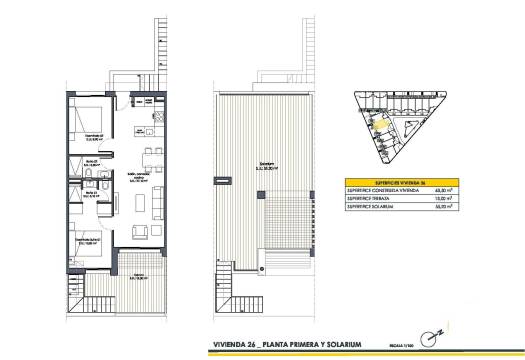 Obra Nueva - Top Floor Bungalow - San Fulgencio - Pueblo