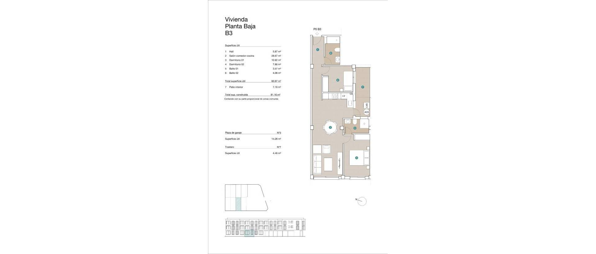 New - Ground floor apartment - Jacarilla - pueblo