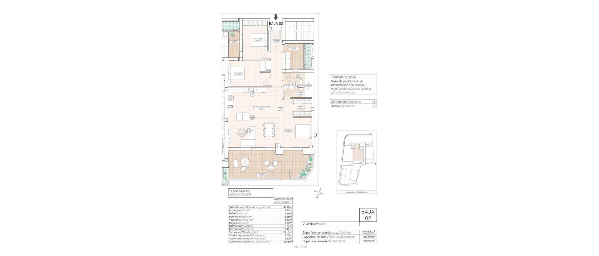 Obra Nueva - Ground floor apartment - Hondon de las Nieves - Pueblo