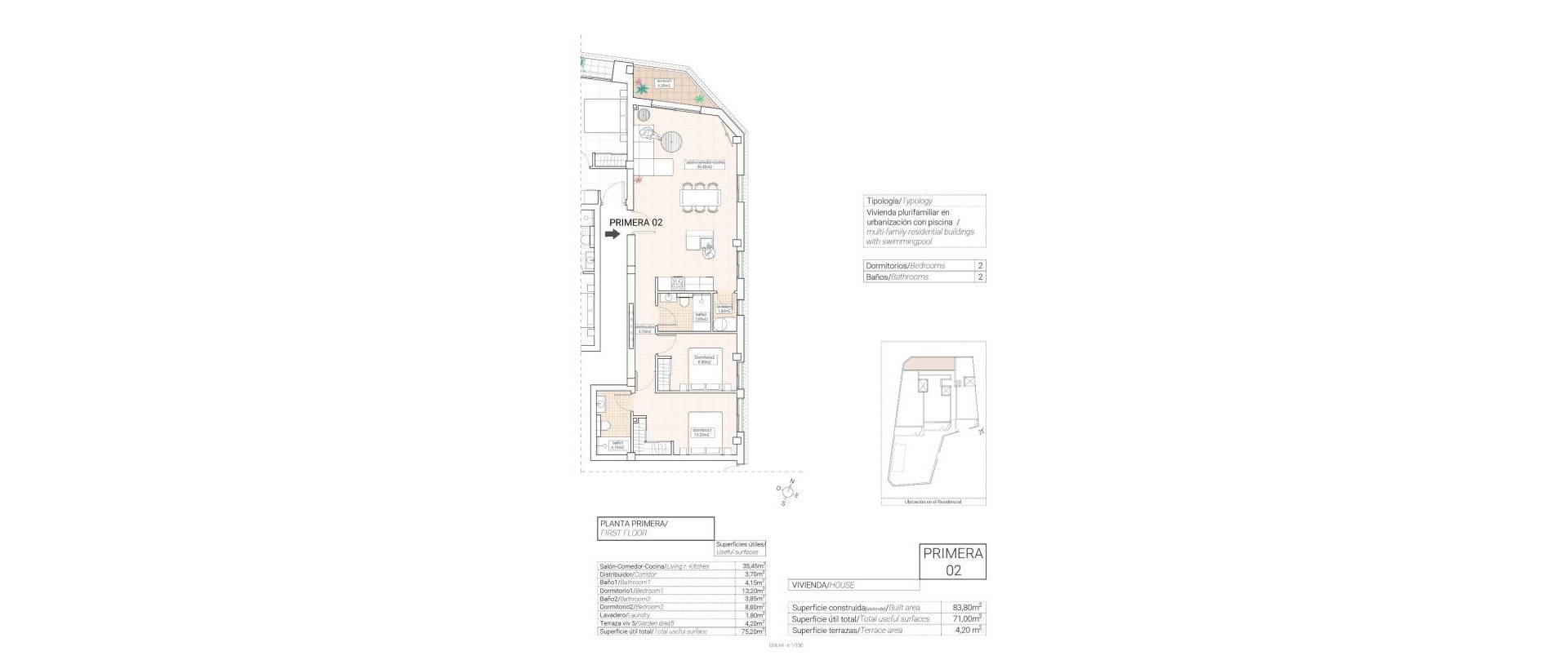 Obra Nueva - Apartmento - Hondon de las Nieves - Pueblo