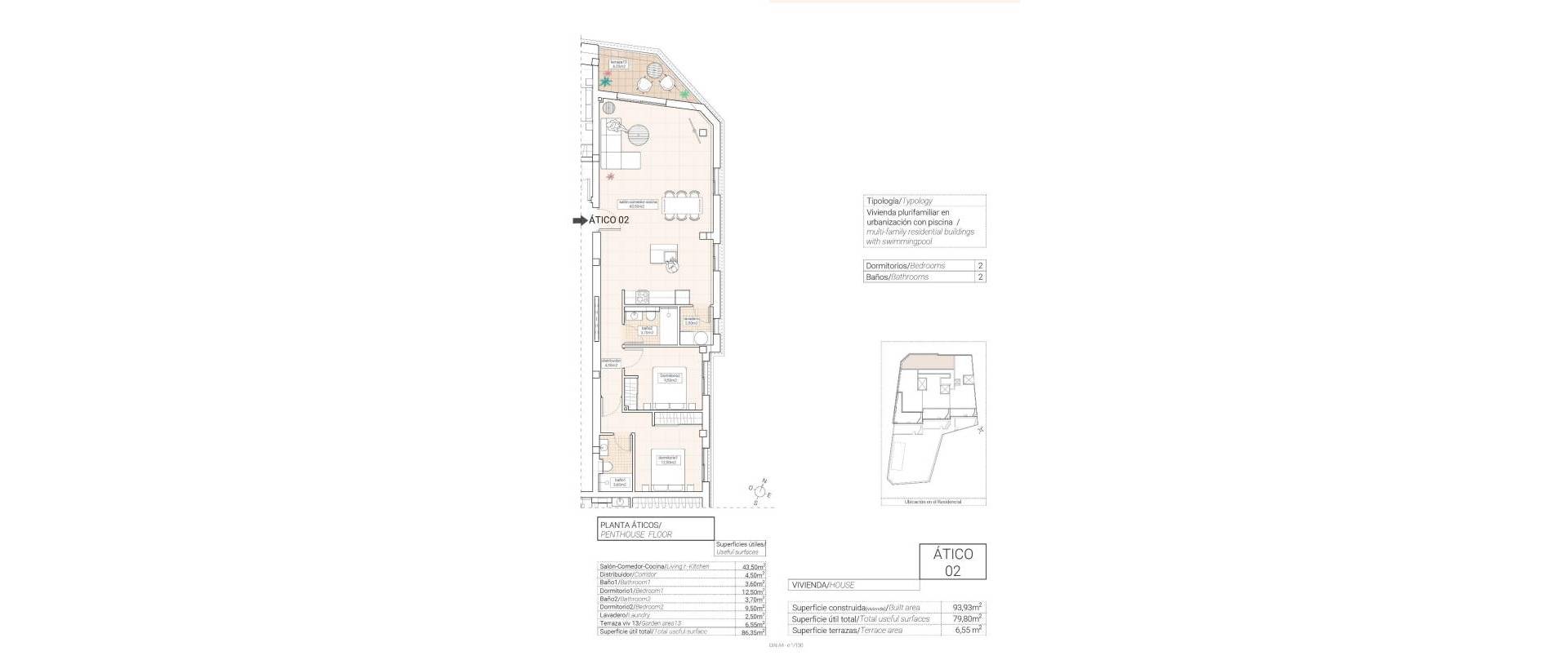 Obra Nueva - Apartmento - Hondon de las Nieves - Pueblo
