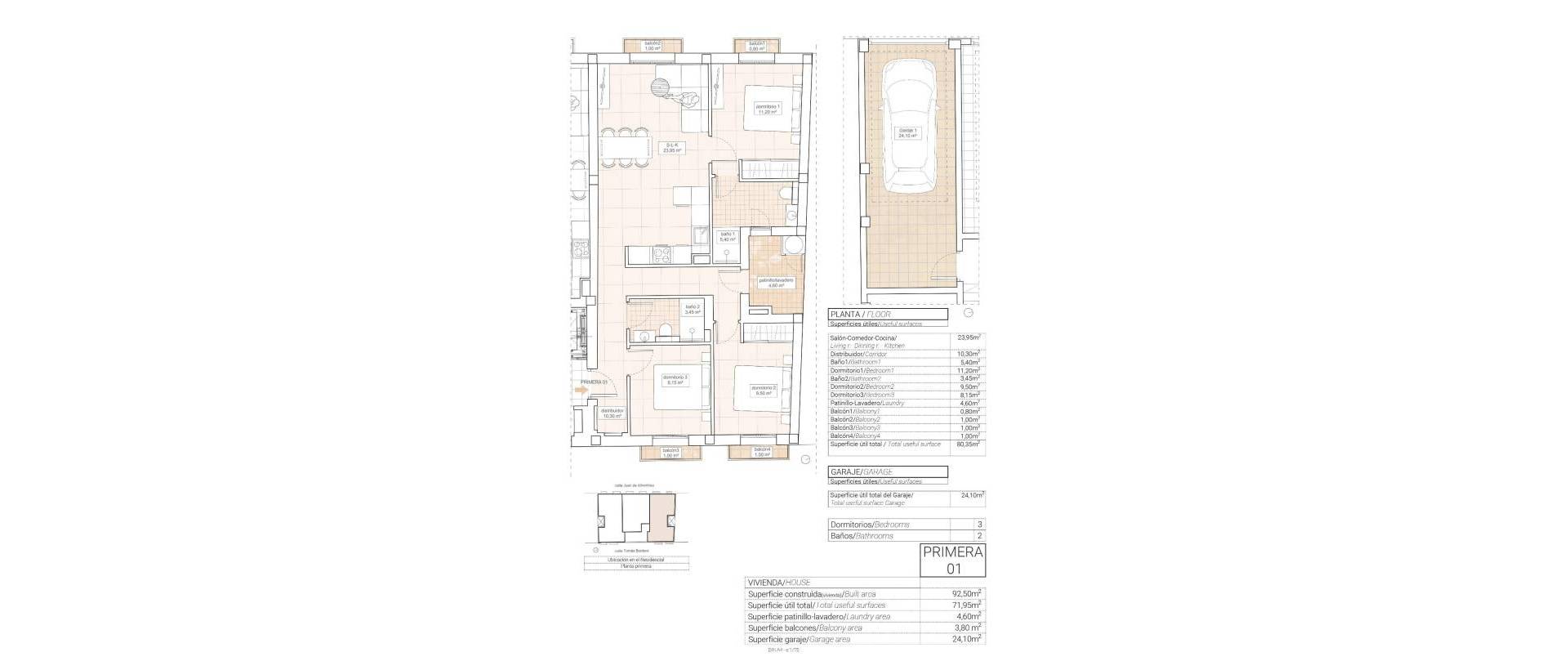 Obra Nueva - Apartmento - Hondon de las Nieves - Pueblo
