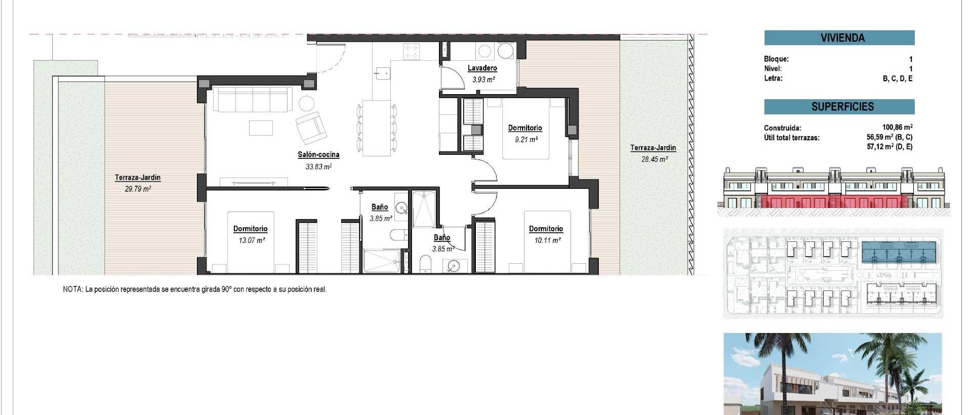 Obra Nueva - Ground Floor Bungalow - Los Alcázares - Serena Golf