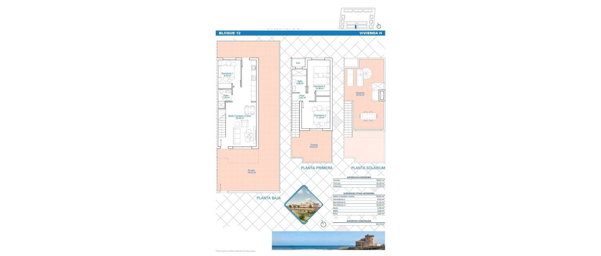 Obra Nueva - Semidetached - Pilar de la Horadada - Lo Monte