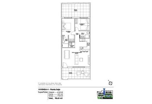 Obra Nueva - Ground Floor Bungalow - Pilar de la Horadada - Parque Ramon eugenio Escudero