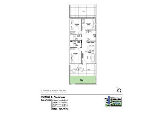 Obra Nueva - Ground Floor Bungalow - Pilar de la Horadada - Parque Ramon eugenio Escudero