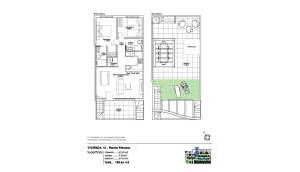 Obra Nueva - Top Floor Bungalow - Pilar de la Horadada - Parque Ramon eugenio Escudero