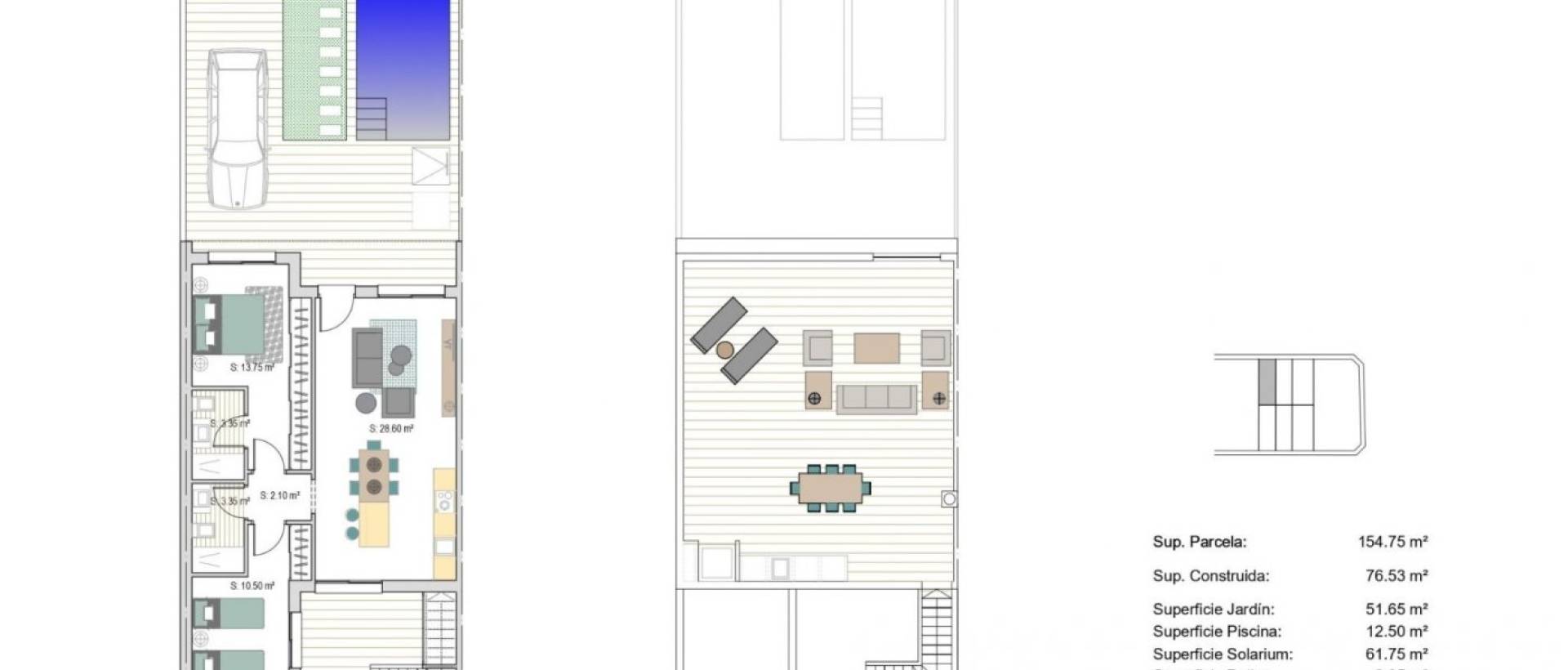 Obra Nueva - Adosado - San Javier - Parque del doce