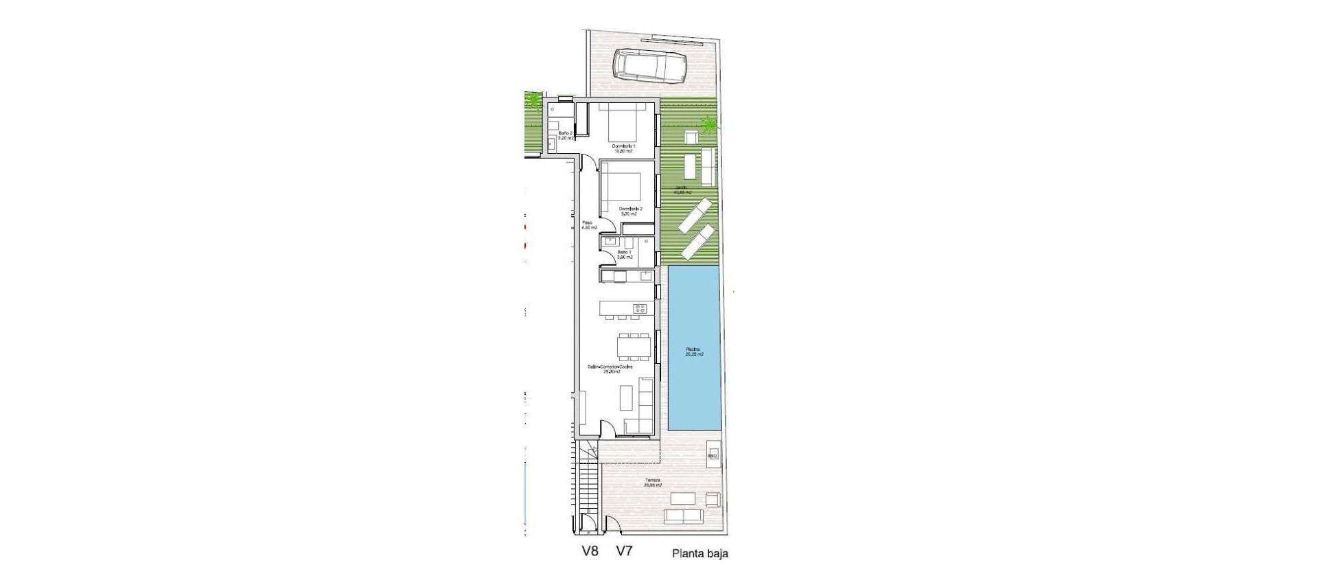Obra Nueva - Ground Floor Bungalow - Santiago De La Ribera