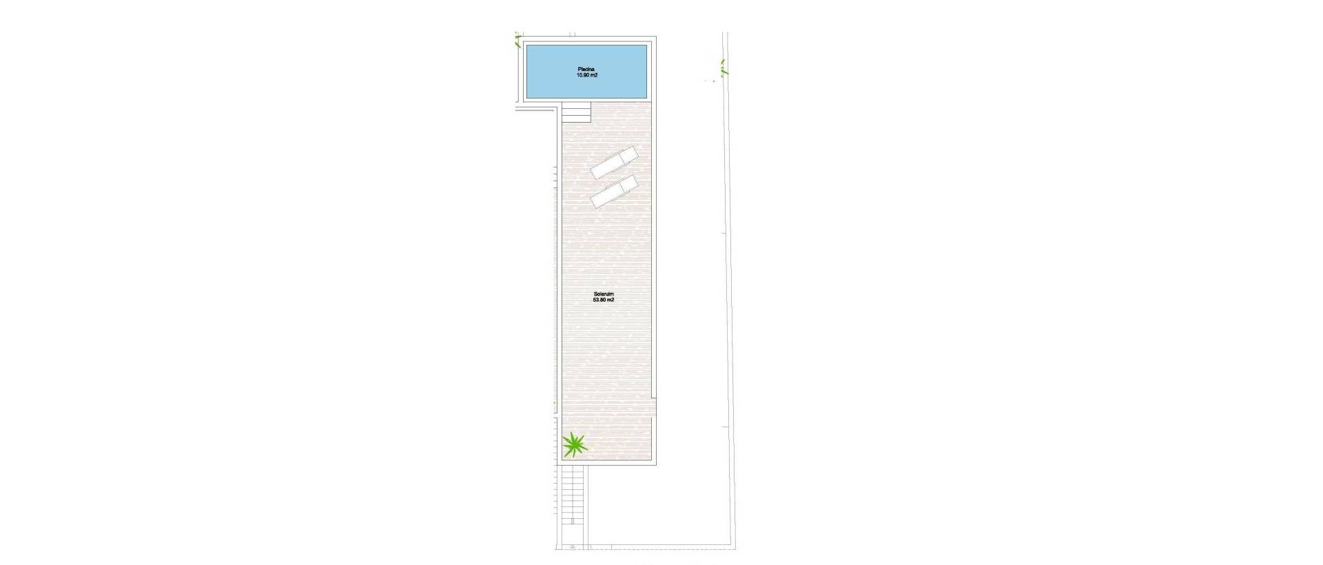 Obra Nueva - Top Floor Bungalow - Santiago De La Ribera