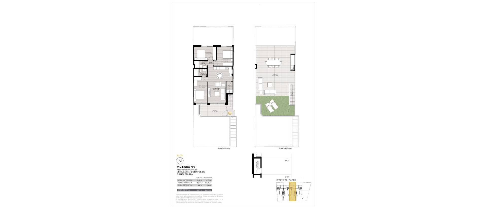 Obra Nueva - Top Floor Bungalow - San Pedro del Pinatar - Los Cuarteros