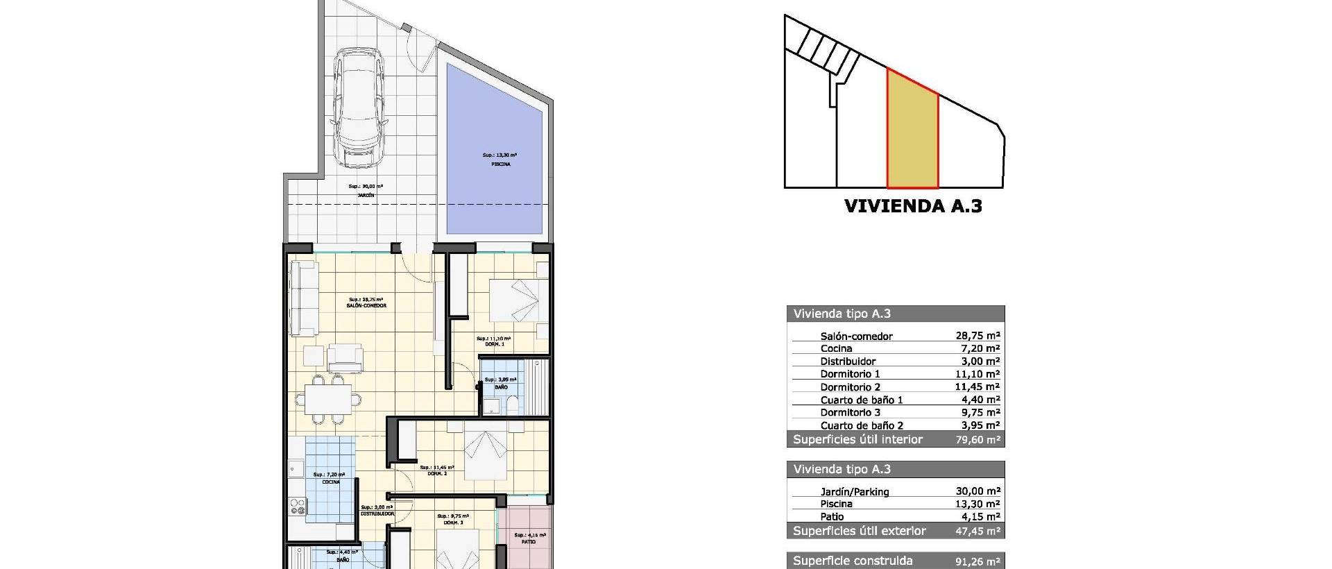 Obra Nueva - Ground Floor Bungalow - Pilar de la Horadada - pueblo