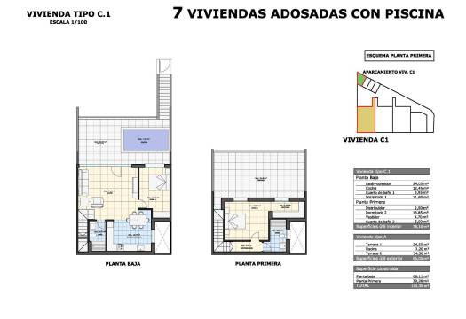 Obra Nueva - Top Floor Bungalow - Pilar de la Horadada - pueblo