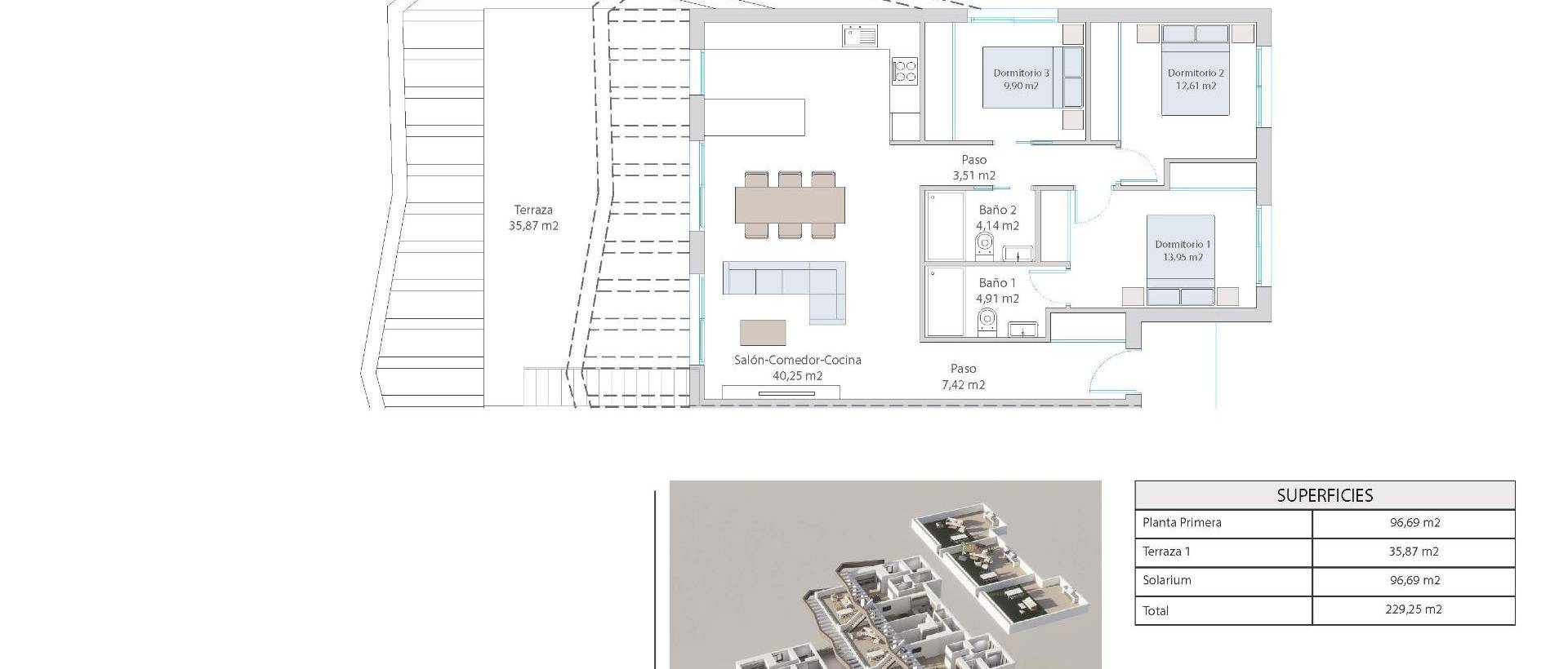 Obra Nueva - Top Floor Bungalow - Finestrat - Balcón de finestrat