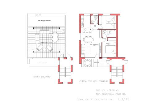 Obra Nueva - Top Floor Bungalow - Fuente Álamo - La Pinilla