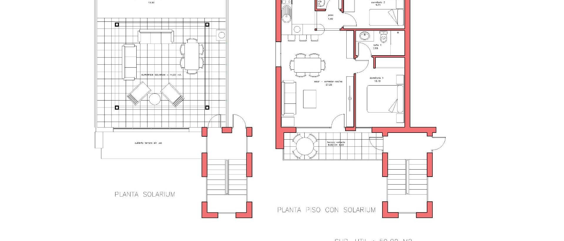 Obra Nueva - Top Floor Bungalow - Fuente Álamo - La Pinilla