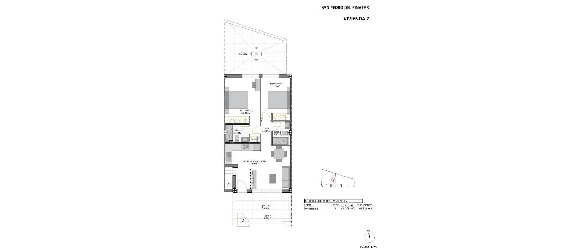Obra Nueva - Ground Floor Bungalow - San Pedro del Pinatar - Los Cuarteros