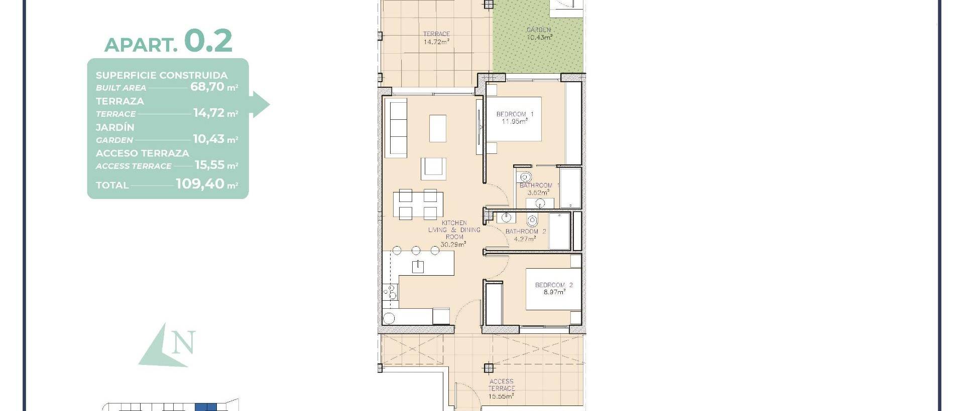 Obra Nueva - Ground floor apartment - Los Alcázares - Serena Golf